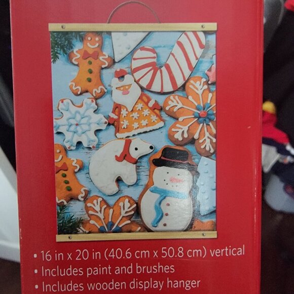 Artist's Loft, Gingerbread and Cookies Paint-by-Number Kit, 16" x 21.5" Vertical - Picture 1 of 7